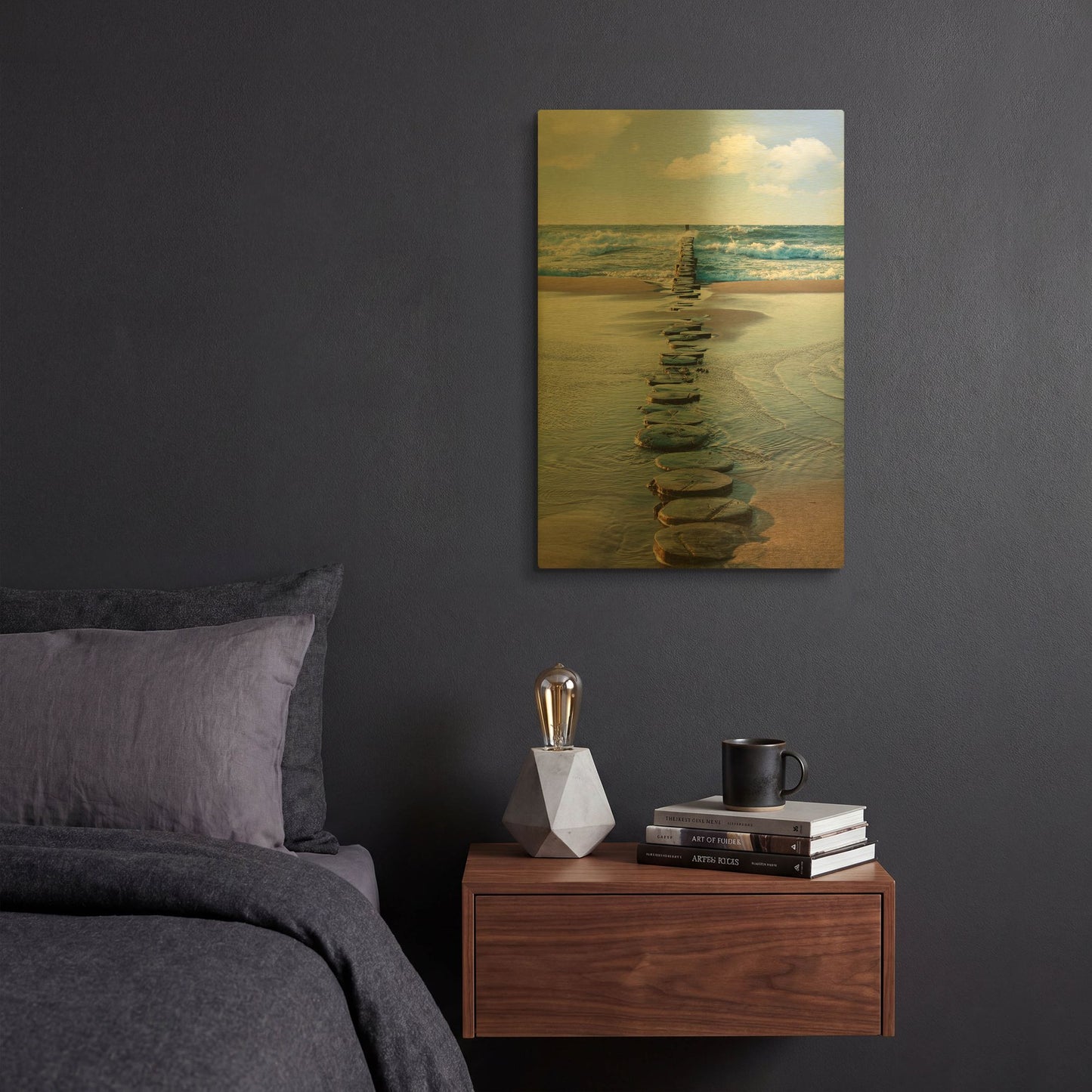 'Stepping Stones' By LUXE Gold Metal Wall Art
