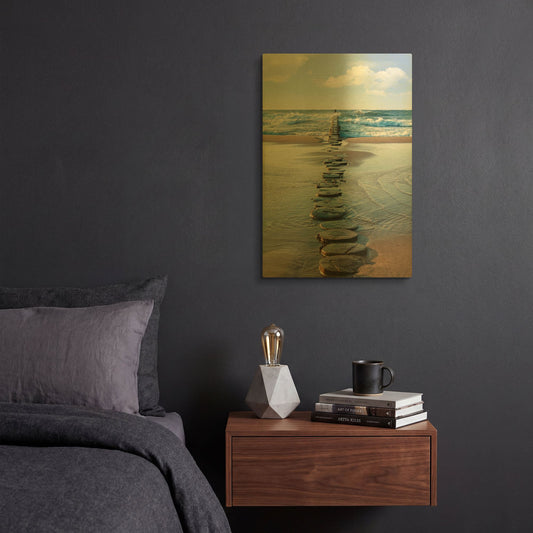 'Stepping Stones' By LUXE Gold Metal Wall Art