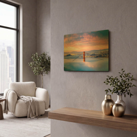 'Anomaly' By Ann Gordon Gold Metal Wall Art