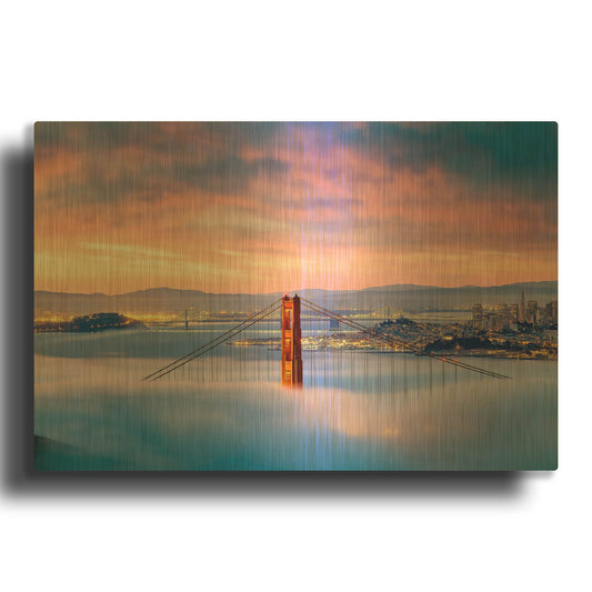 'Anomaly' By Ann Gordon Gold Metal Wall Art
