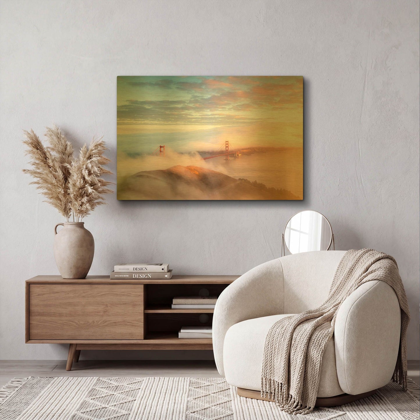 'Arrival' By Ann Gordon Gold Metal Wall Art