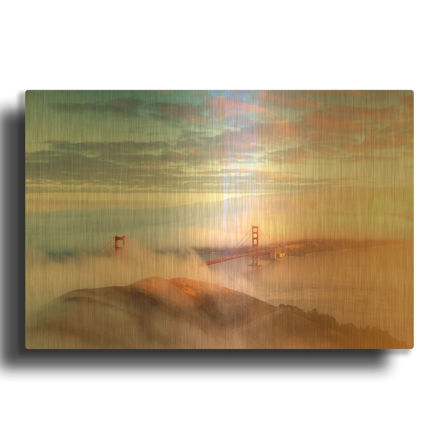 'Arrival' By Ann Gordon Gold Metal Wall Art