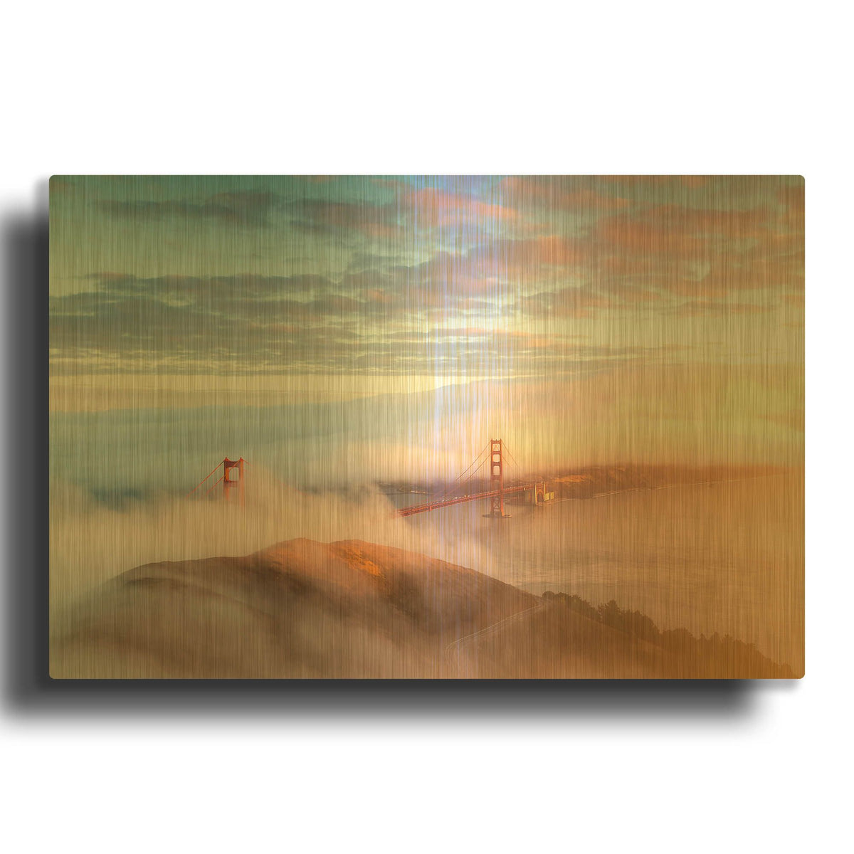 'Arrival' By Ann Gordon Gold Metal Wall Art