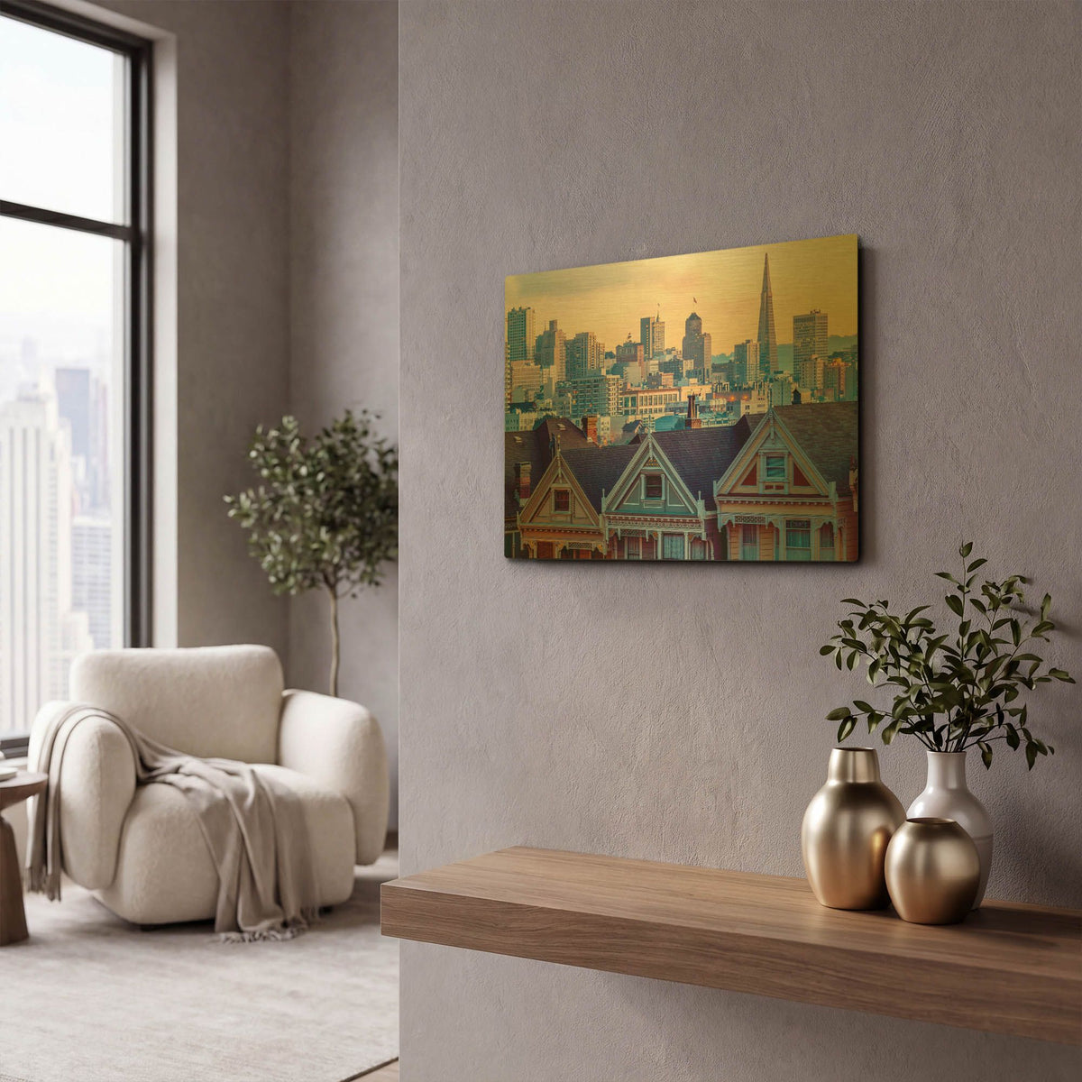 'Beautiful Time' By Ann Gordon Gold Metal Wall Art