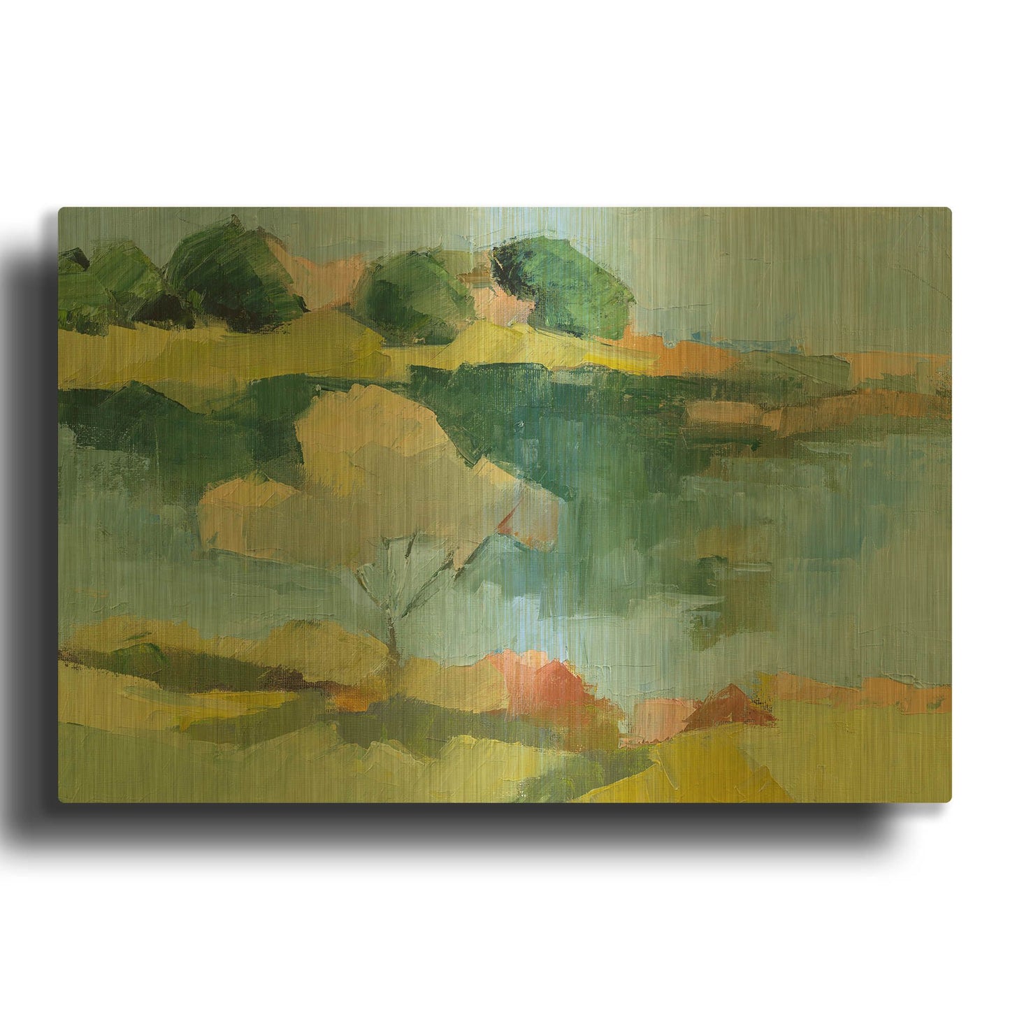 'Cape Neddick' By Ann Gordon Gold Metal Wall Art