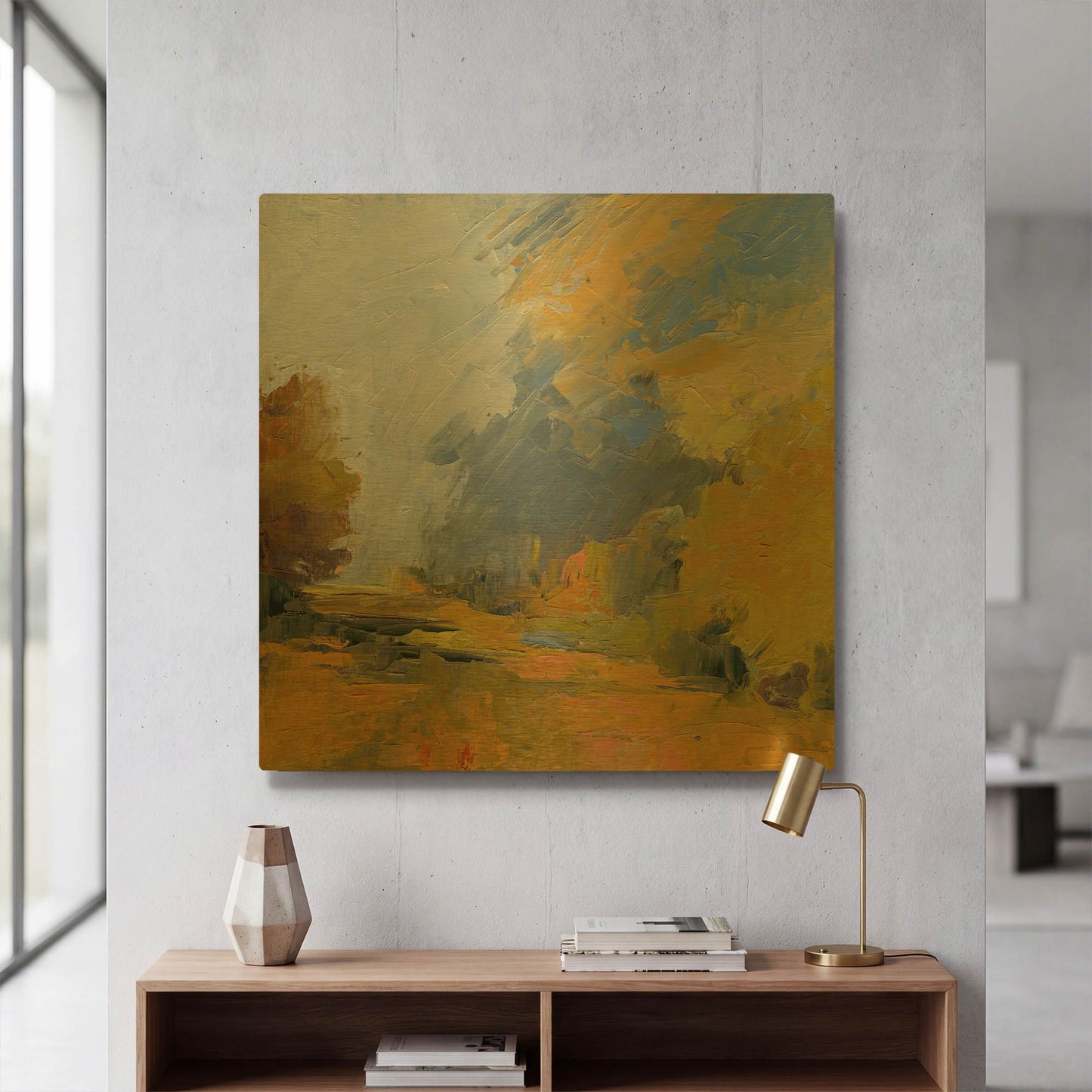 'Changes' By Ann Gordon Gold Metal Wall Art