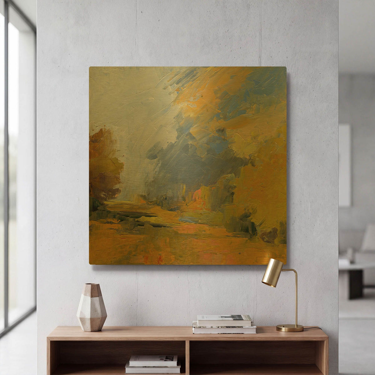 'Changes' By Ann Gordon Gold Metal Wall Art