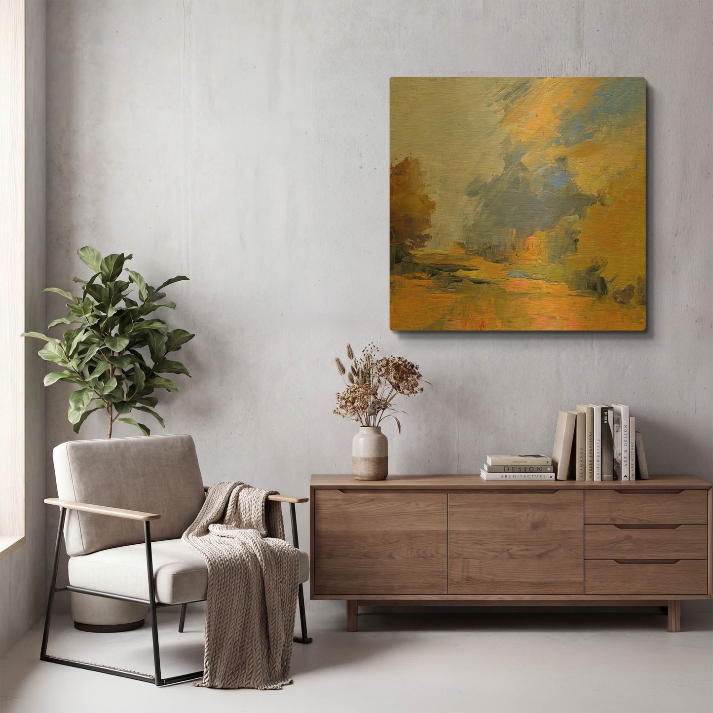 'Changes' By Ann Gordon Gold Metal Wall Art
