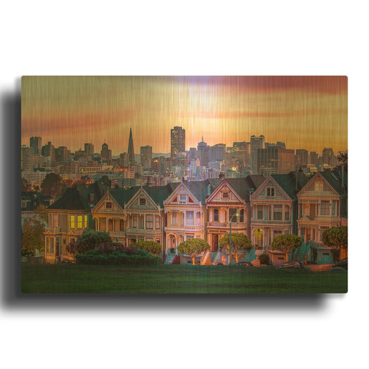 'Dawn Painting' By Ann Gordon Gold Metal Wall Art