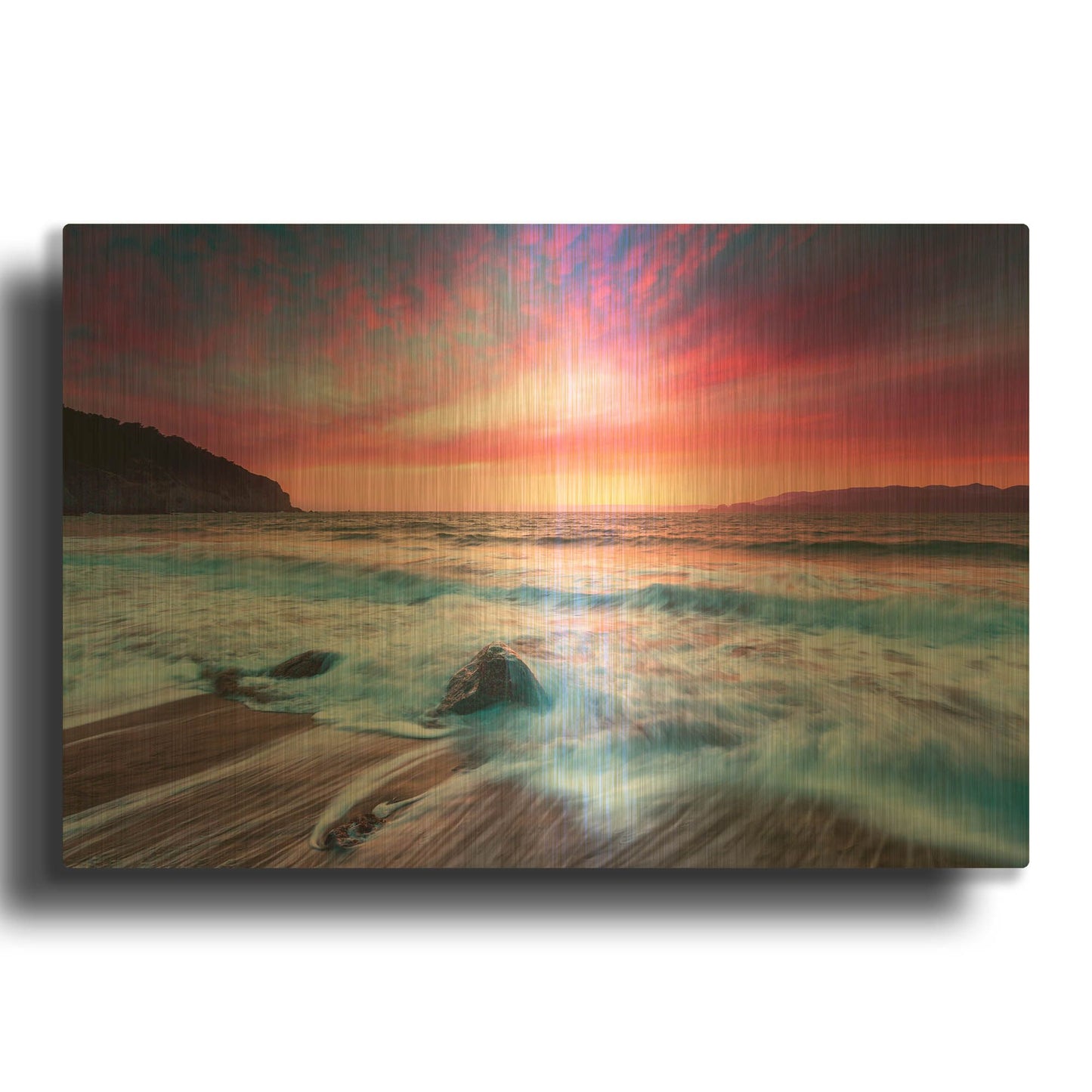 'Distant Glow' By Ann Gordon Gold Metal Wall Art