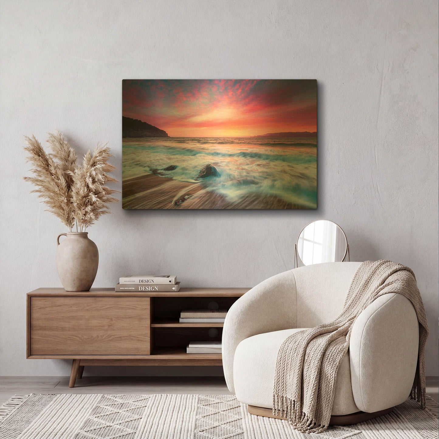 'Distant Glow' By Ann Gordon Gold Metal Wall Art