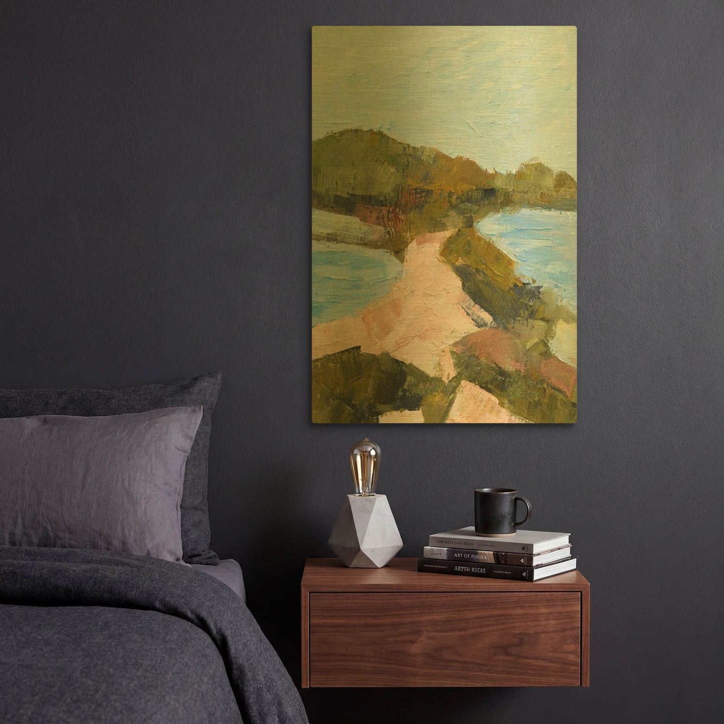 'Edge of the Ocean' By Ann Gordon Gold Metal Wall Art