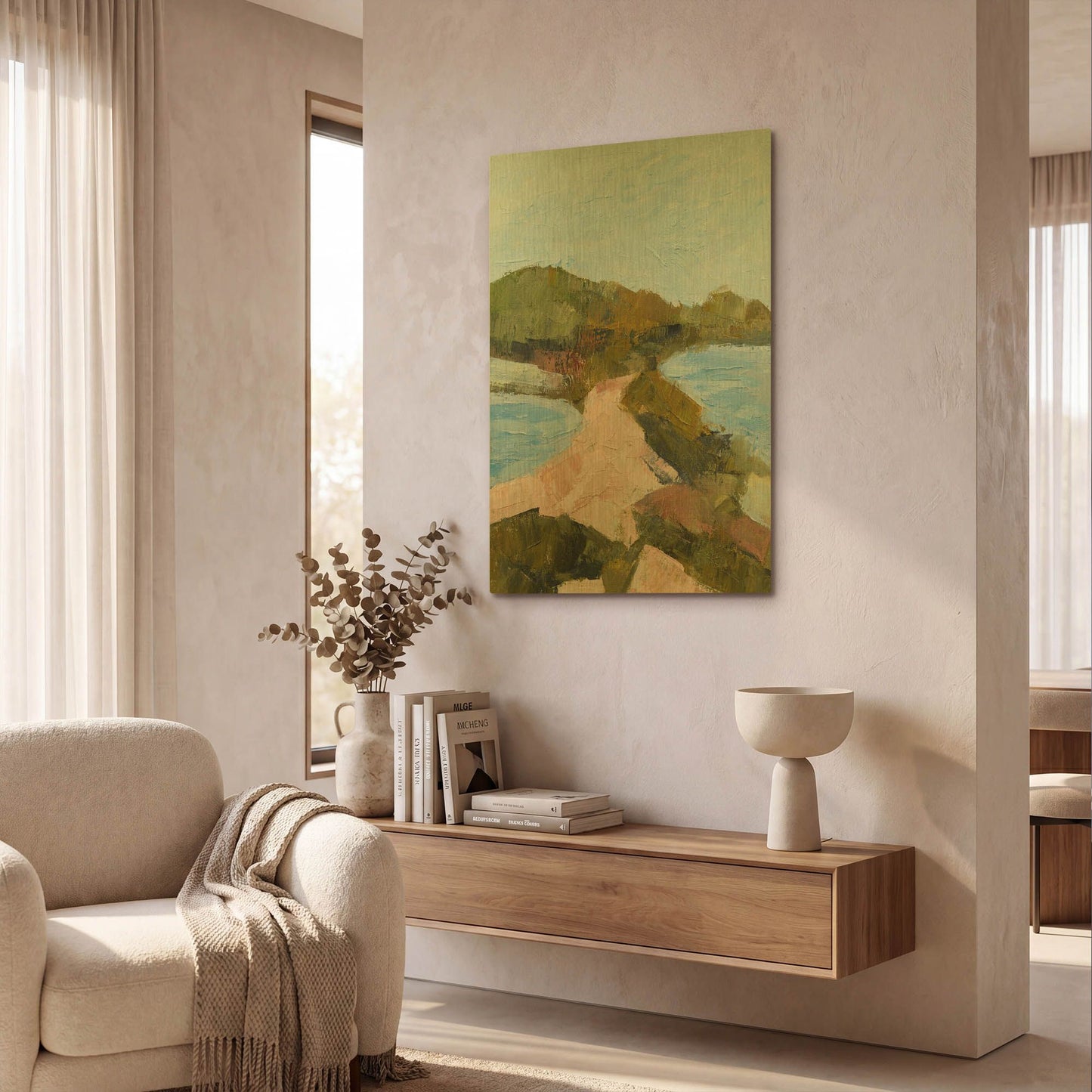 'Edge of the Ocean' By Ann Gordon Gold Metal Wall Art