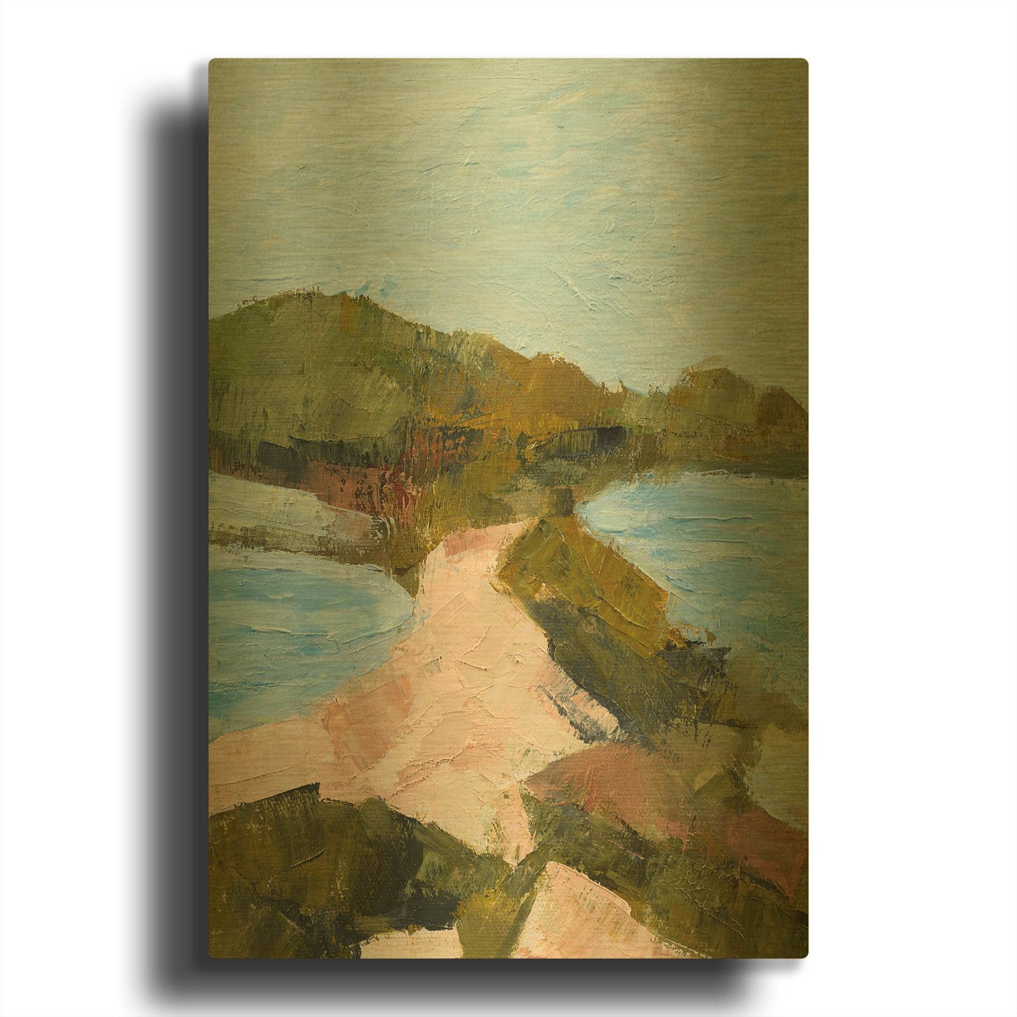 'Edge of the Ocean' By Ann Gordon Gold Metal Wall Art
