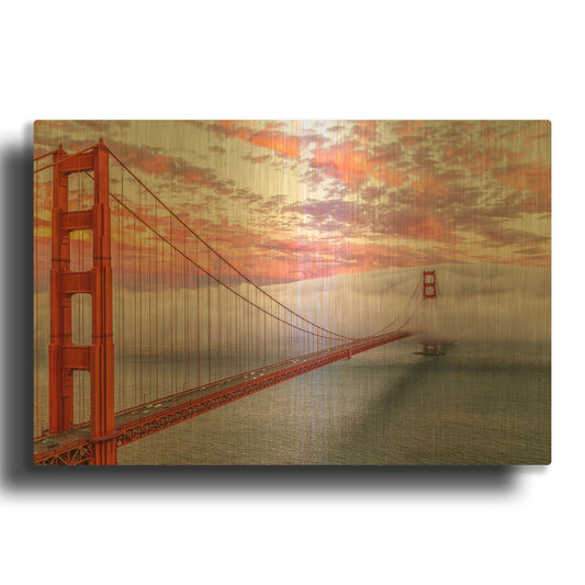 'Evening Commute' By Ann Gordon Gold Metal Wall Art