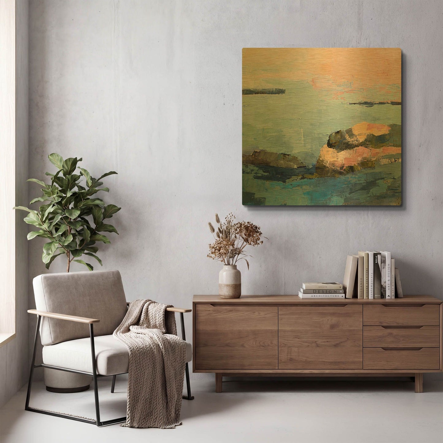 'Fort Foster' By Ann Gordon Gold Metal Wall Art