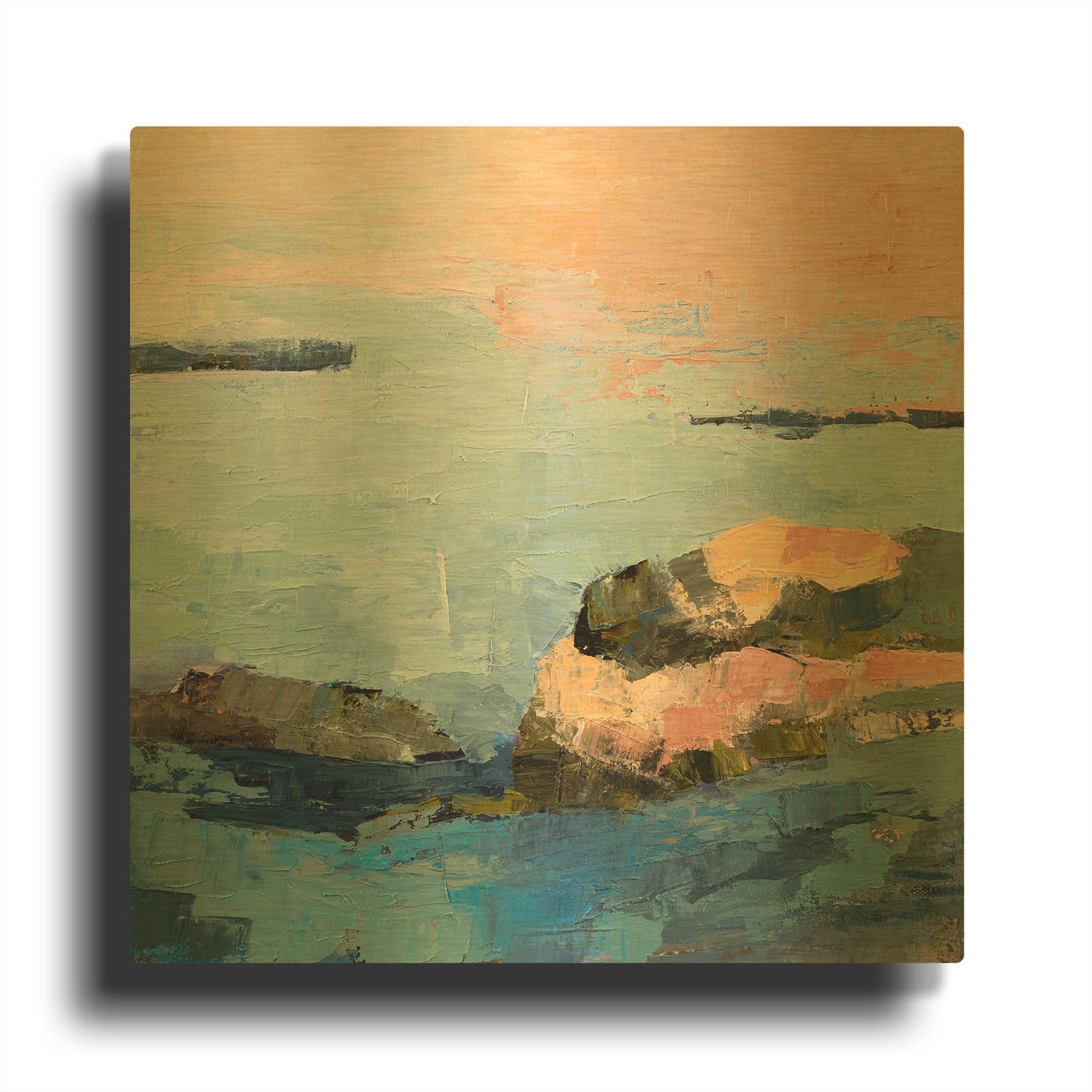 'Fort Foster' By Ann Gordon Gold Metal Wall Art