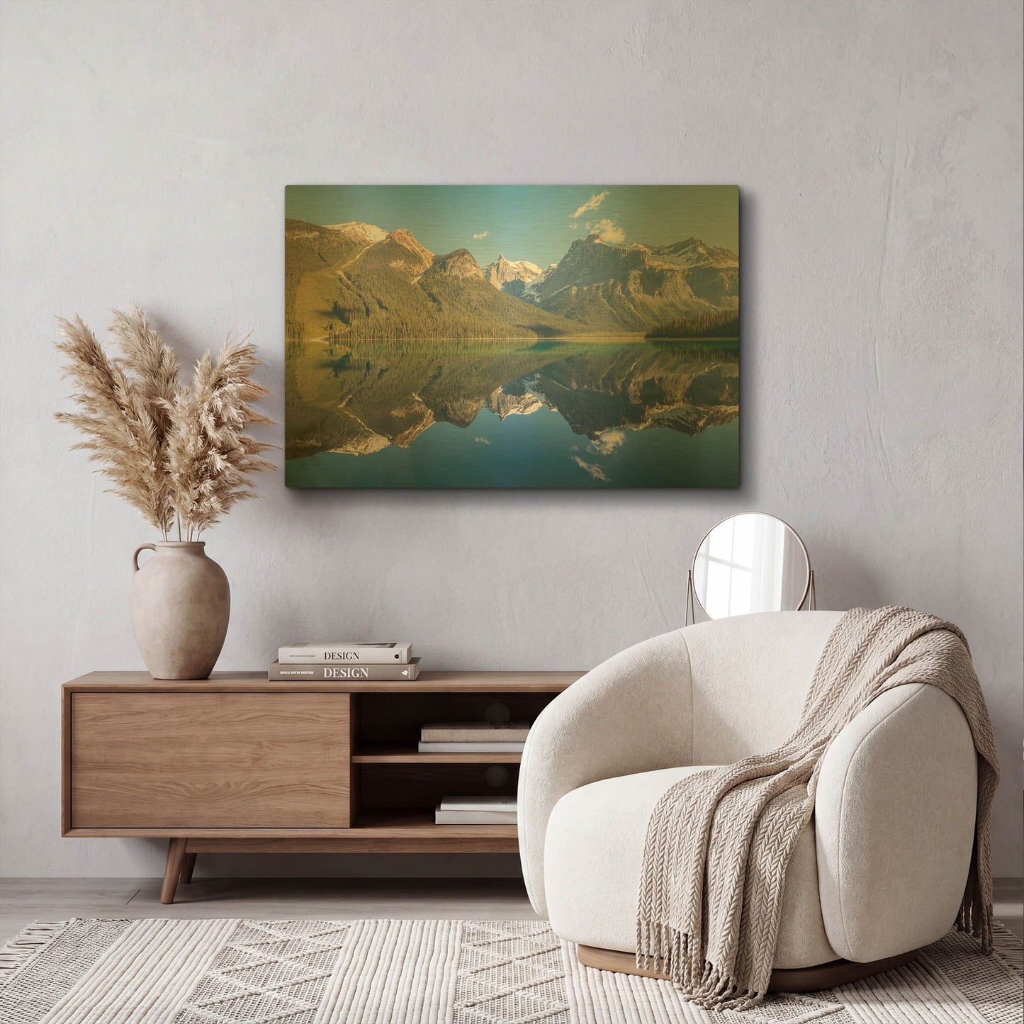 'Glacial Majesty' By Ann Gordon Gold Metal Wall Art