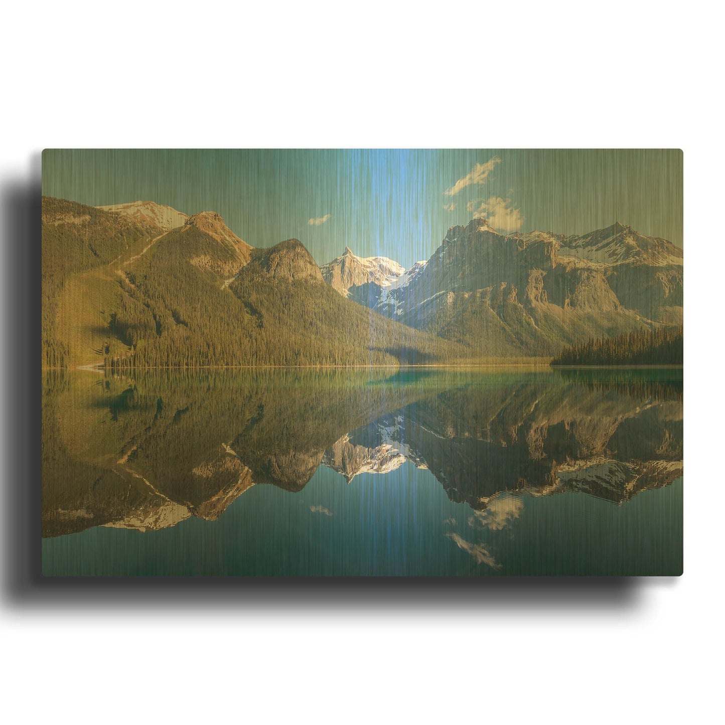 'Glacial Majesty' By Ann Gordon Gold Metal Wall Art