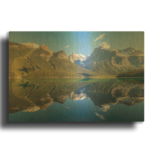 'Glacial Majesty' By Ann Gordon Gold Metal Wall Art