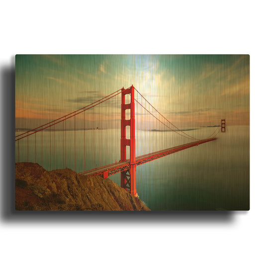 'Into the Mist' By Ann Gordon Gold Metal Wall Art