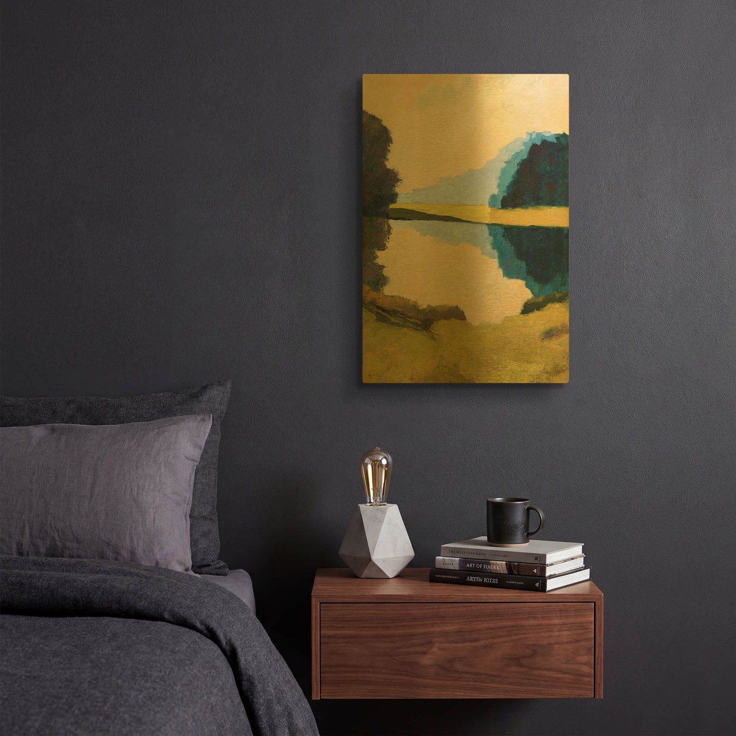 'Local Reflections' By Ann Gordon Gold Metal Wall Art