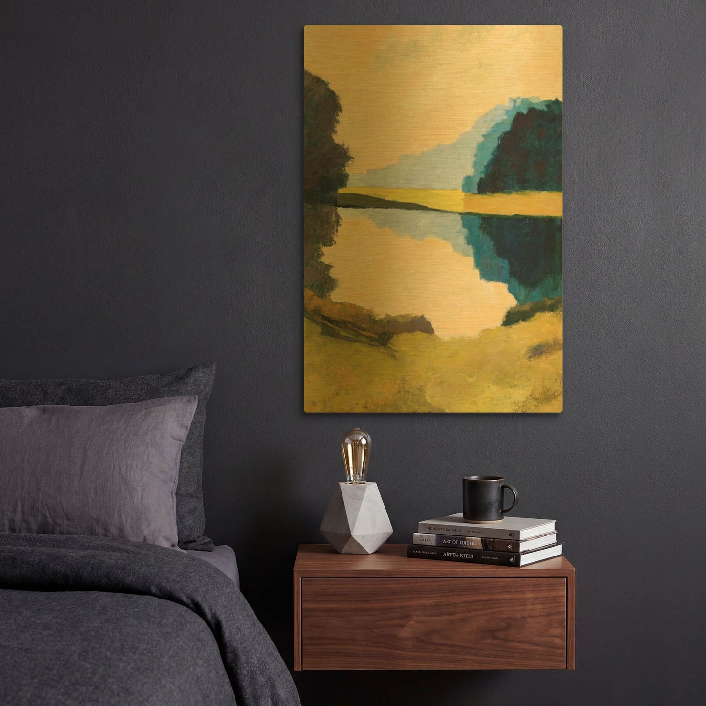 'Local Reflections' By Ann Gordon Gold Metal Wall Art