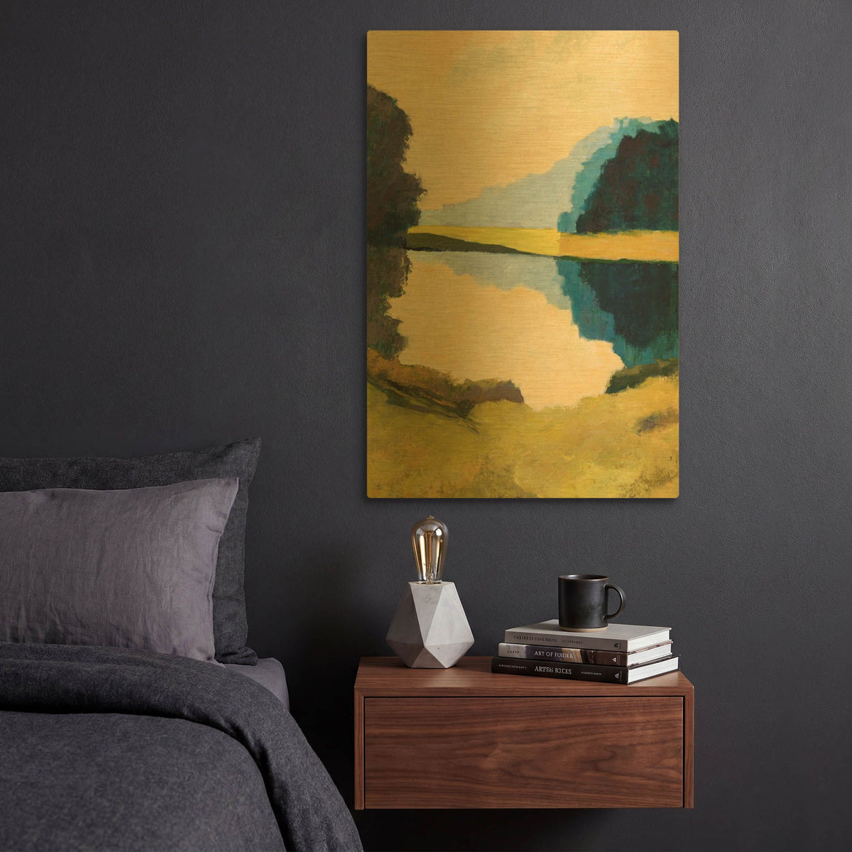 'Local Reflections' By Ann Gordon Gold Metal Wall Art