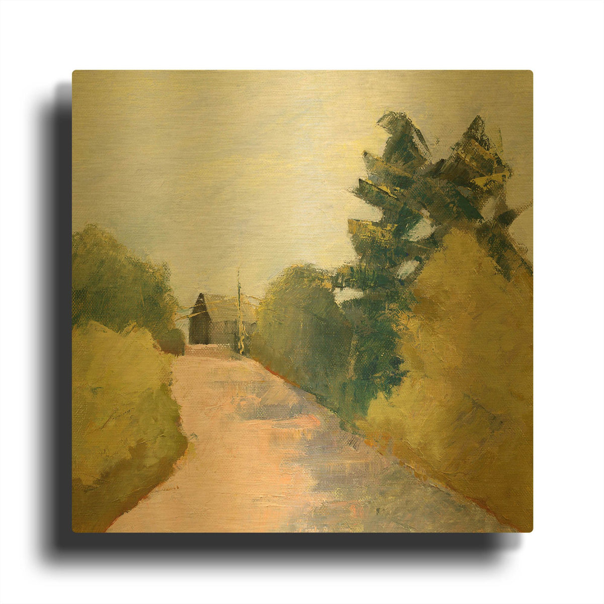'Looking Back' By Ann Gordon Gold Metal Wall Art
