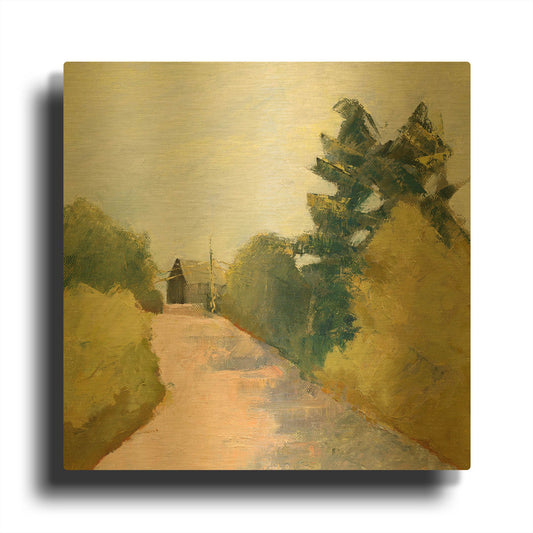 'Looking Back' By Ann Gordon Gold Metal Wall Art