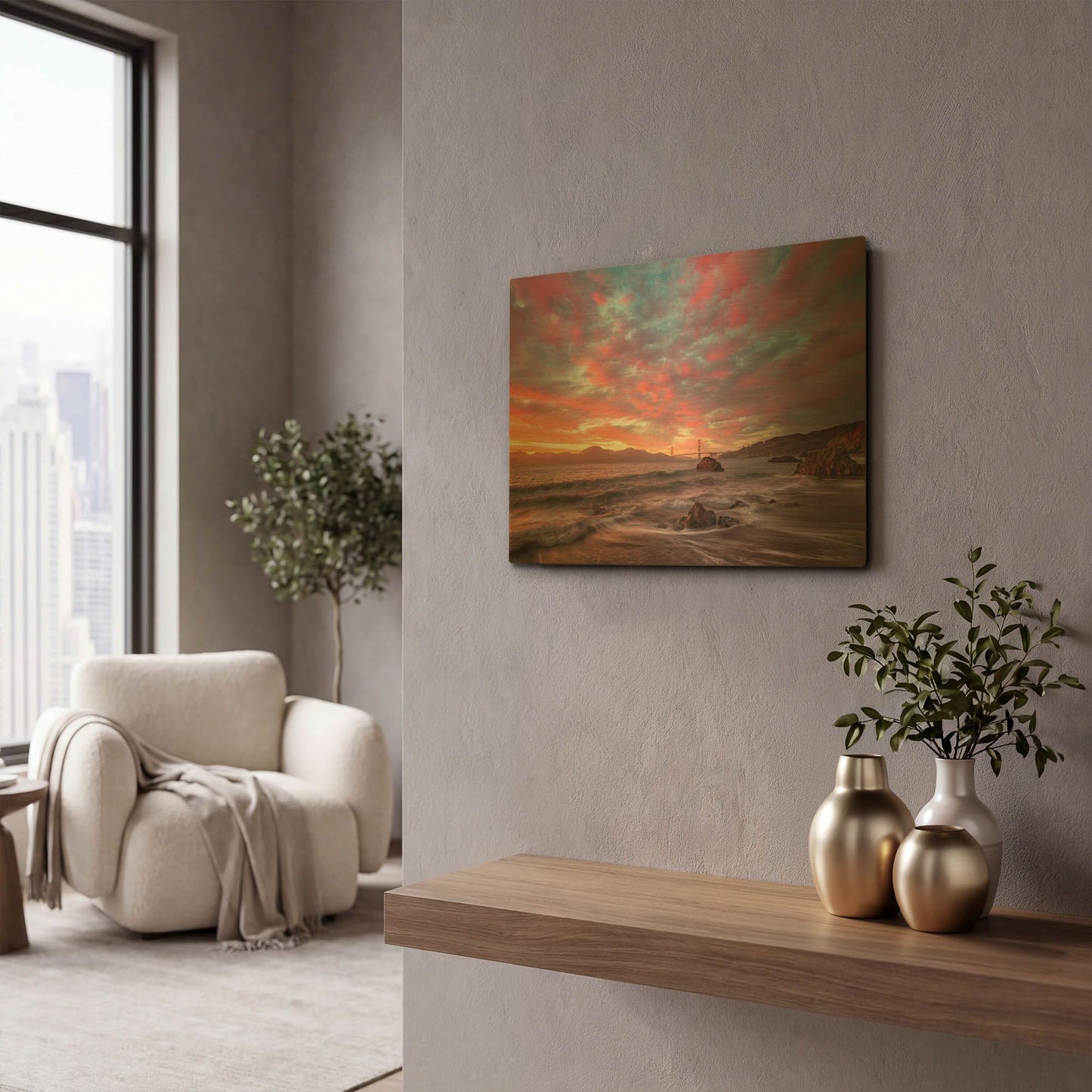 'Memorable' By Ann Gordon Gold Metal Wall Art