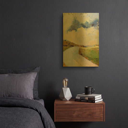 'One Cloud One Road' By Ann Gordon Gold Metal Wall Art