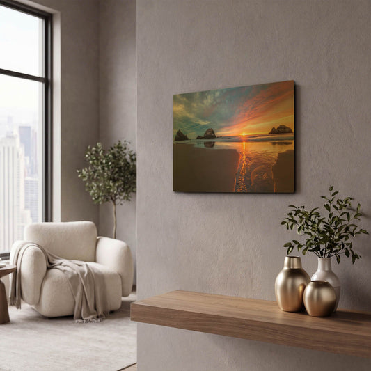 'River of Gold' By Ann Gordon Gold Metal Wall Art