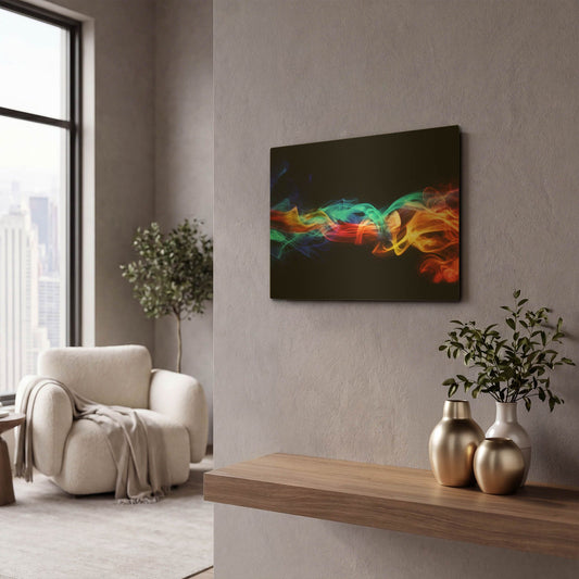 'Dynamic Haze' By LUXE Gold Metal Wall Art