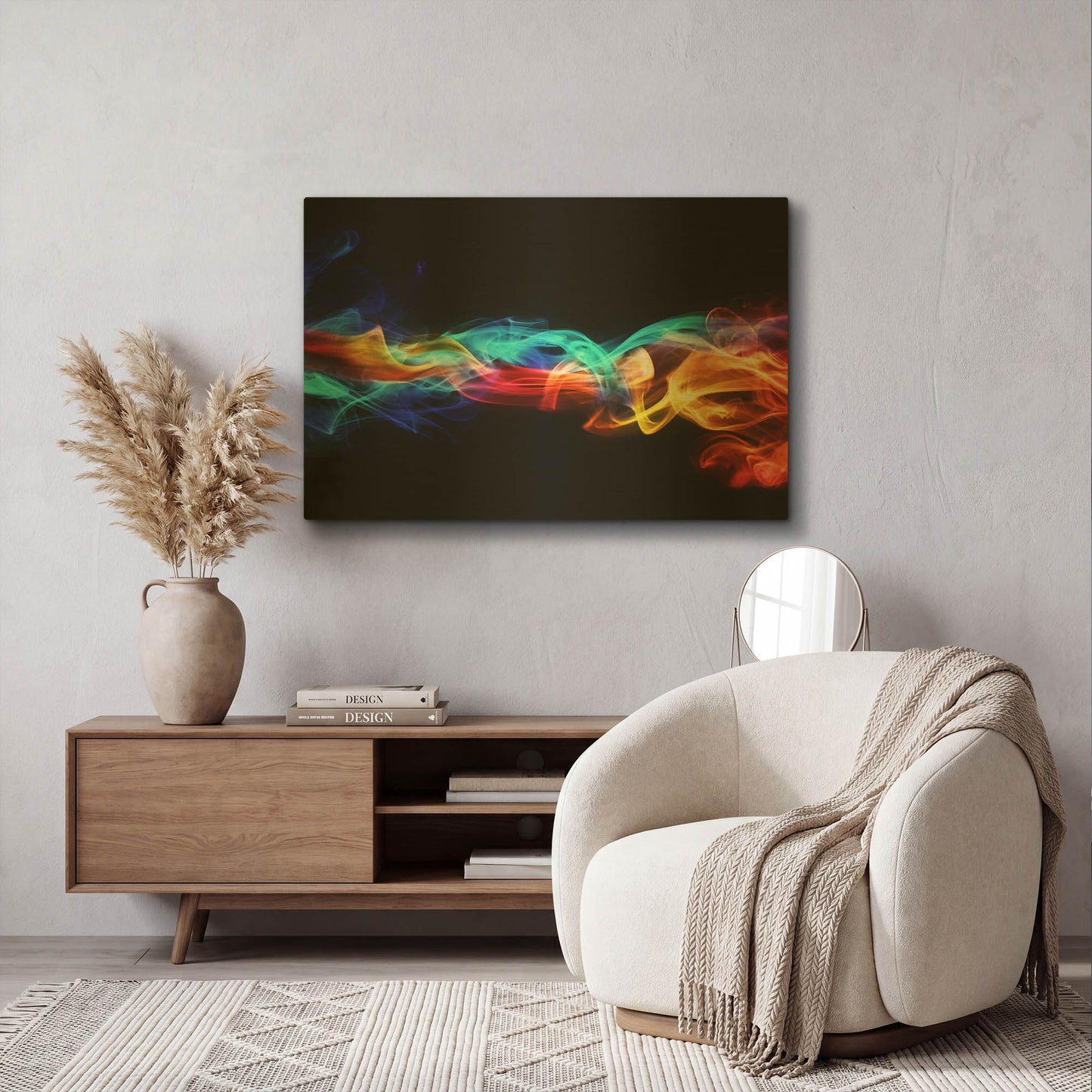 'Dynamic Haze' By LUXE Gold Metal Wall Art