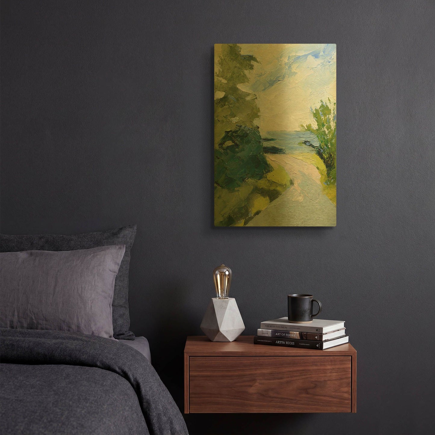 'Rounding The Bend' By Ann Gordon Gold Metal Wall Art