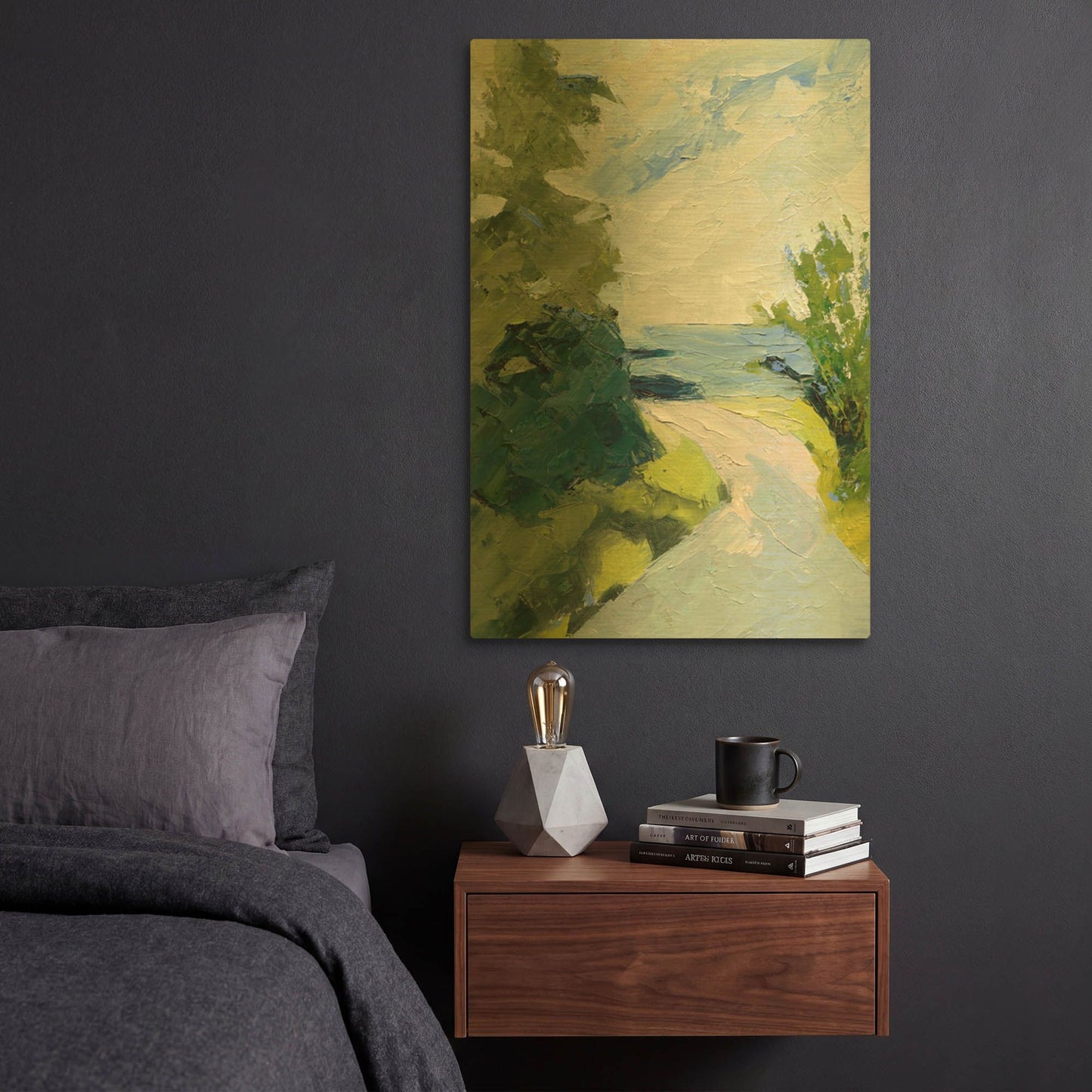 'Rounding The Bend' By Ann Gordon Gold Metal Wall Art