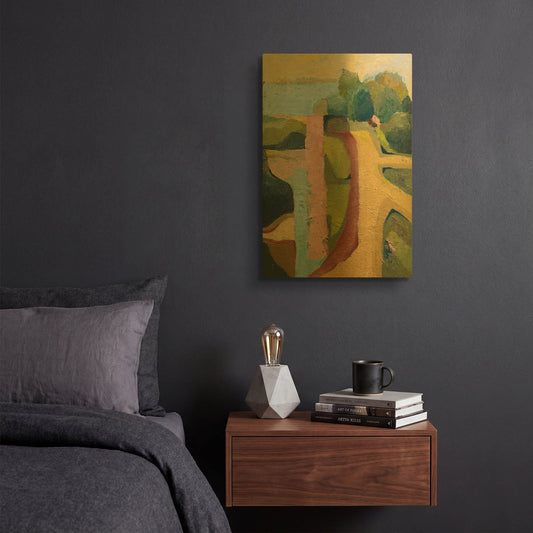 'Sandy Hill Farm' By Ann Gordon Gold Metal Wall Art