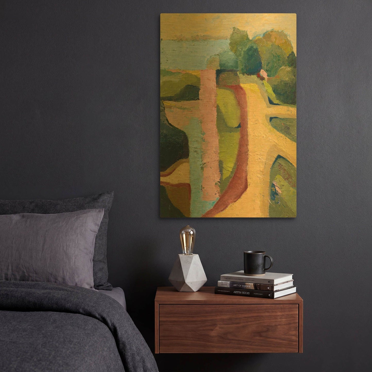 'Sandy Hill Farm' By Ann Gordon Gold Metal Wall Art