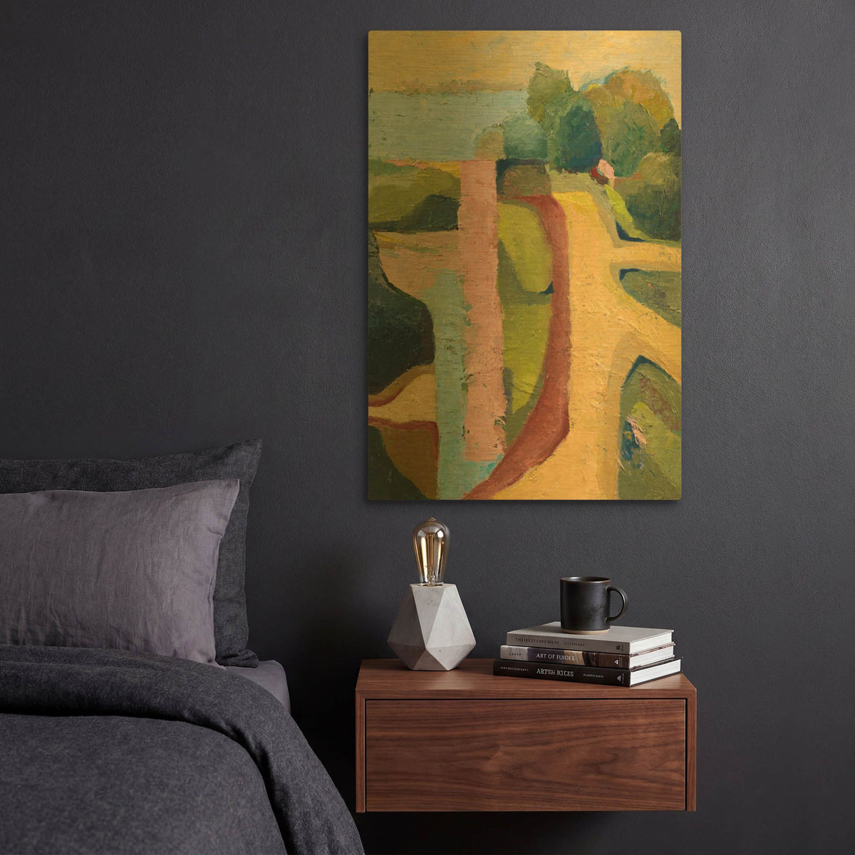 'Sandy Hill Farm' By Ann Gordon Gold Metal Wall Art