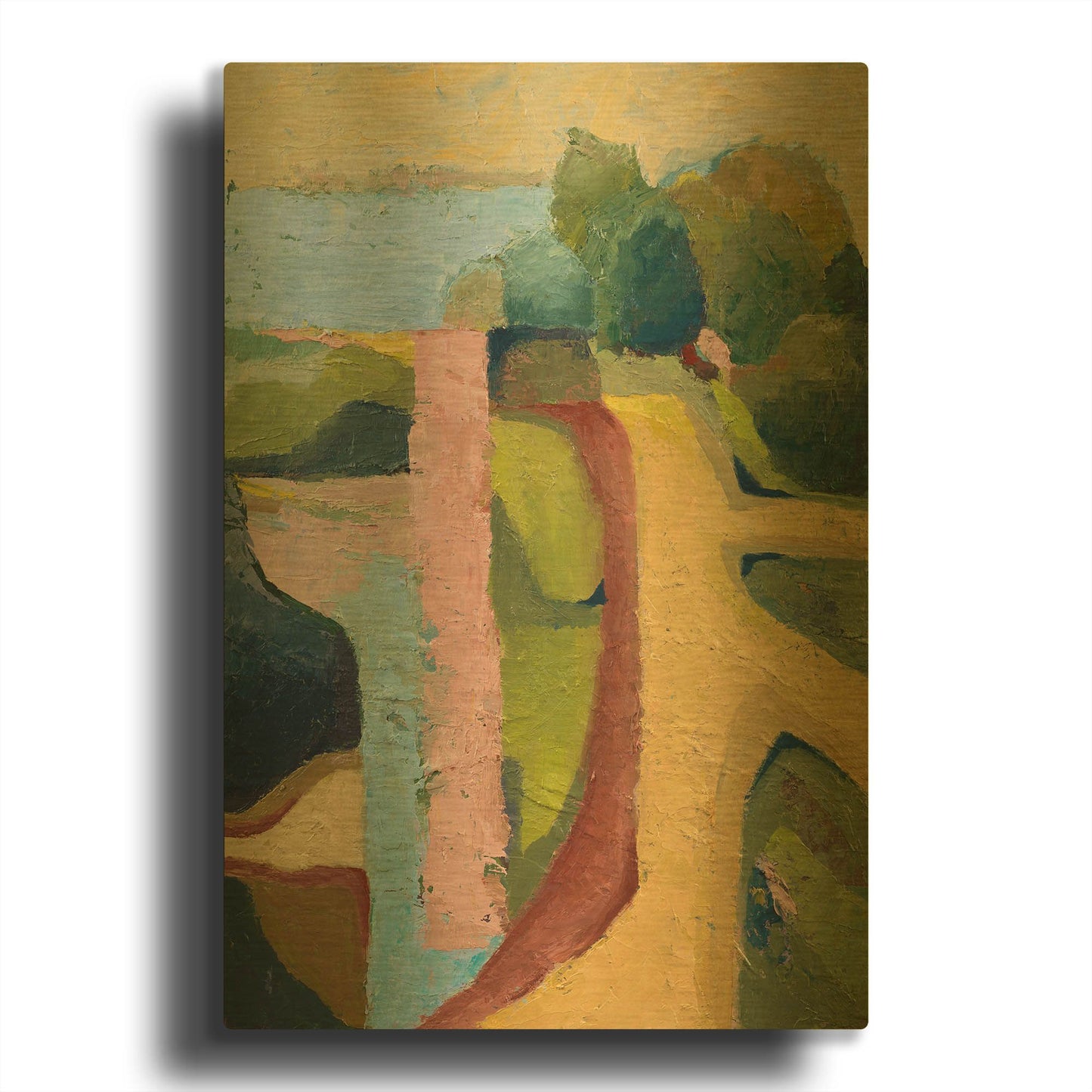 'Sandy Hill Farm' By Ann Gordon Gold Metal Wall Art