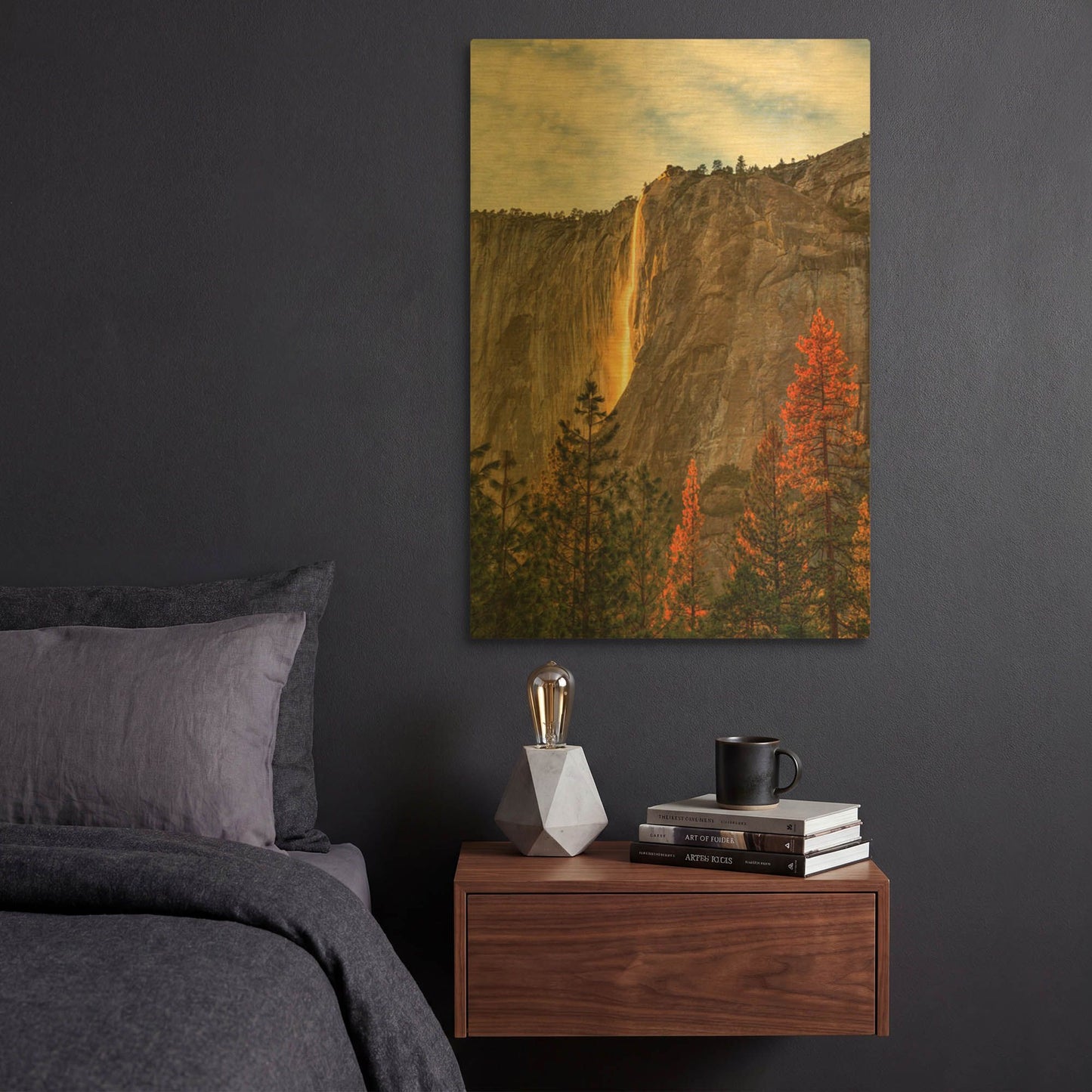 'The Lost Fire' By Ann Gordon Gold Metal Wall Art