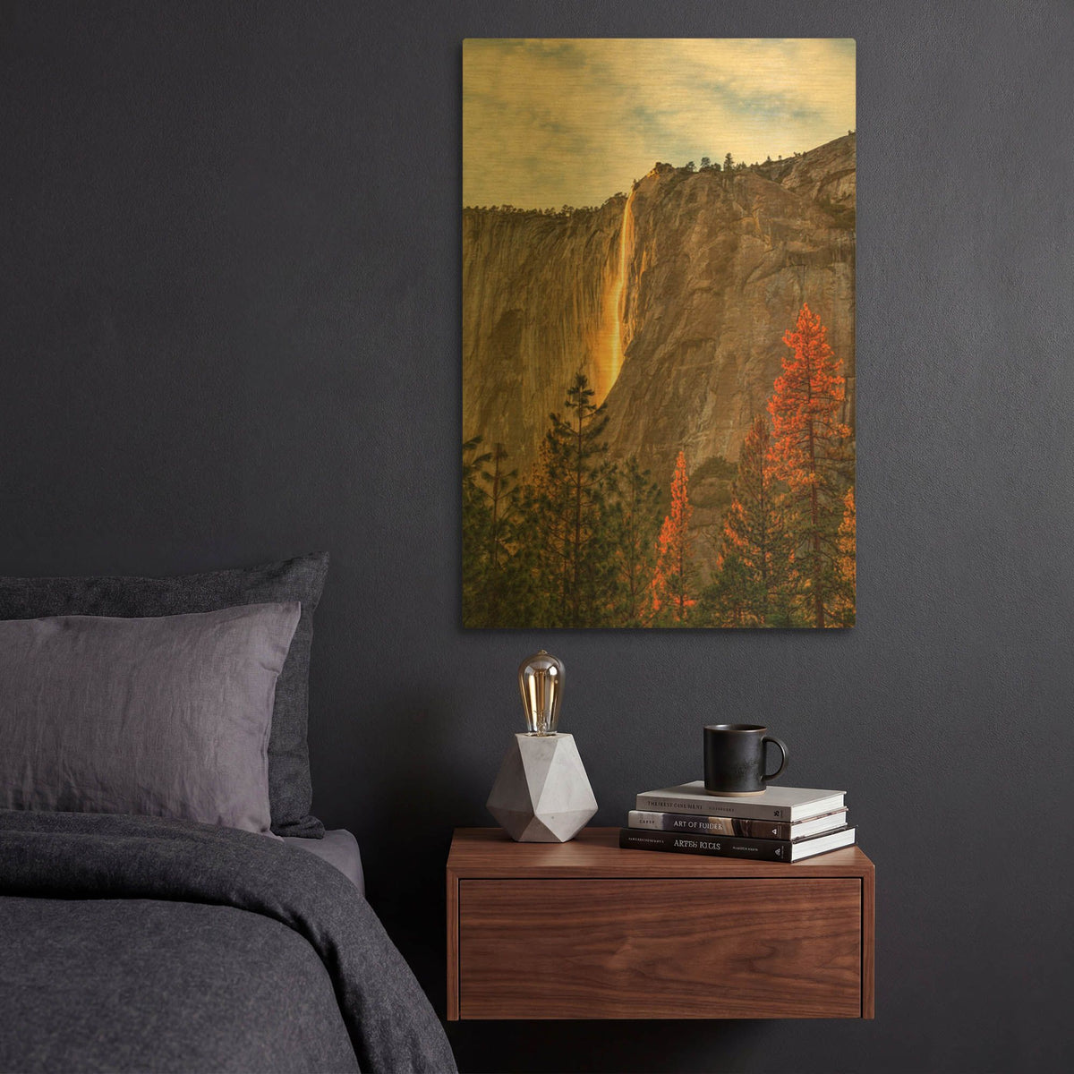 'The Lost Fire' By Ann Gordon Gold Metal Wall Art