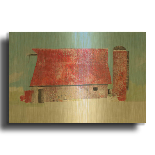 'Barn No. 36' By Anthony Grant Gold Metal Wall Art