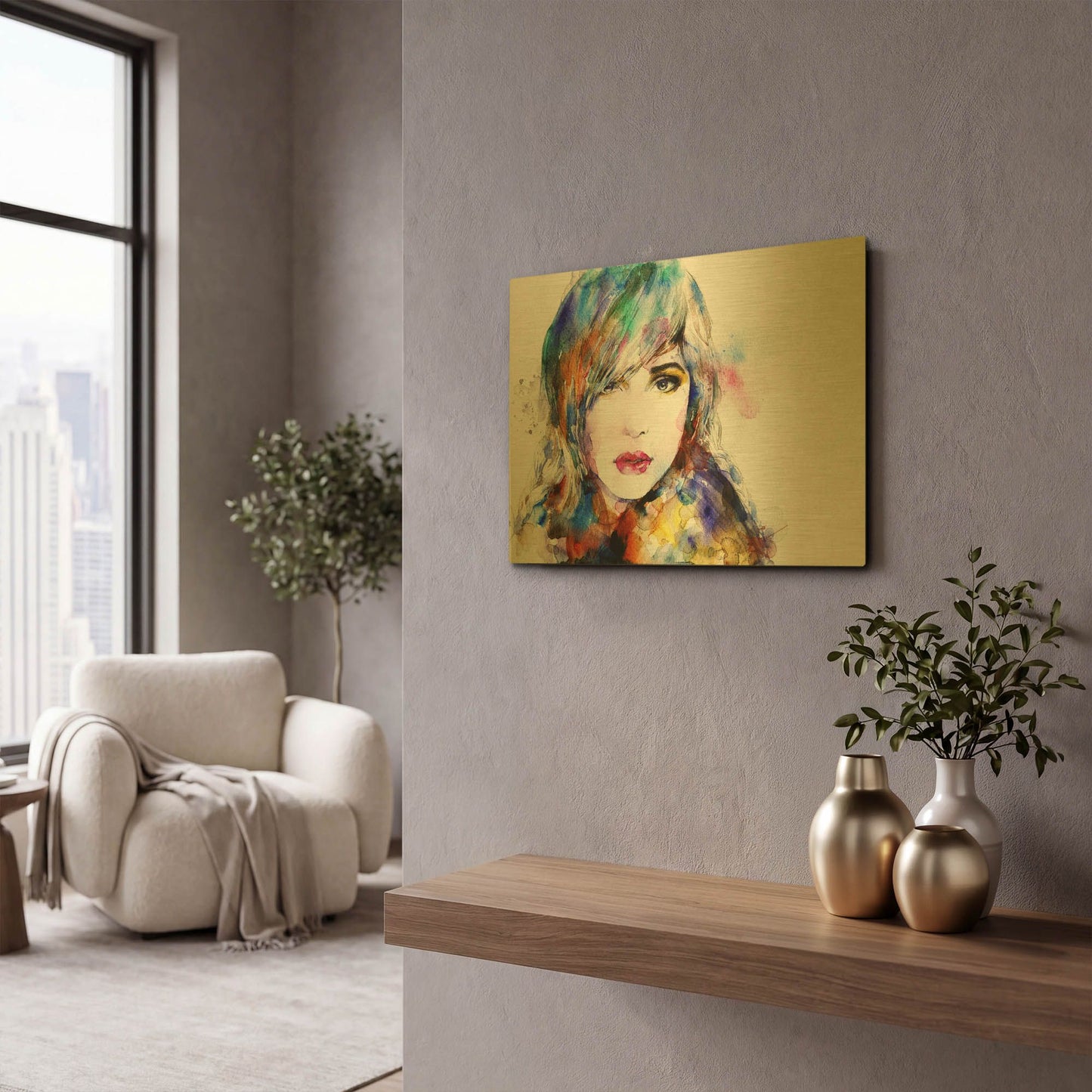 'Sweet Surrender' By LUXE Gold Metal Wall Art