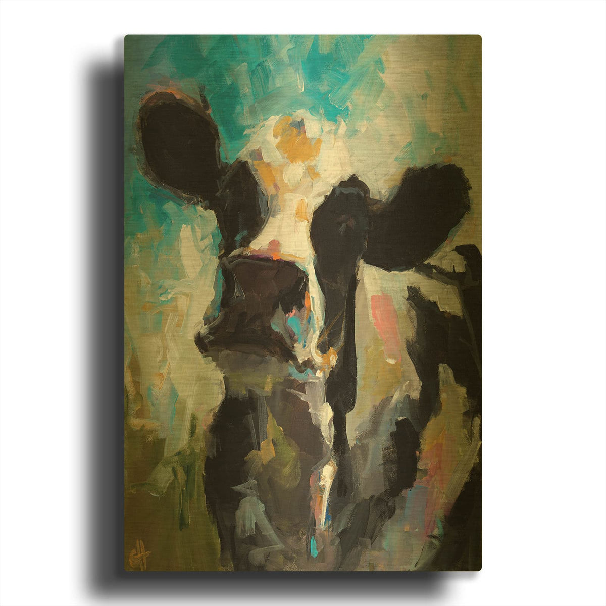 'Daisy' By Carl J Humphry Gold Metal Wall Art