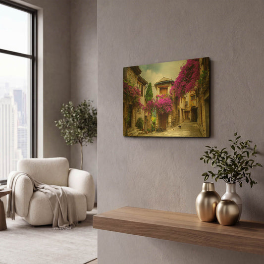 'Bougainvillea' By LUXE Gold Metal Wall Art