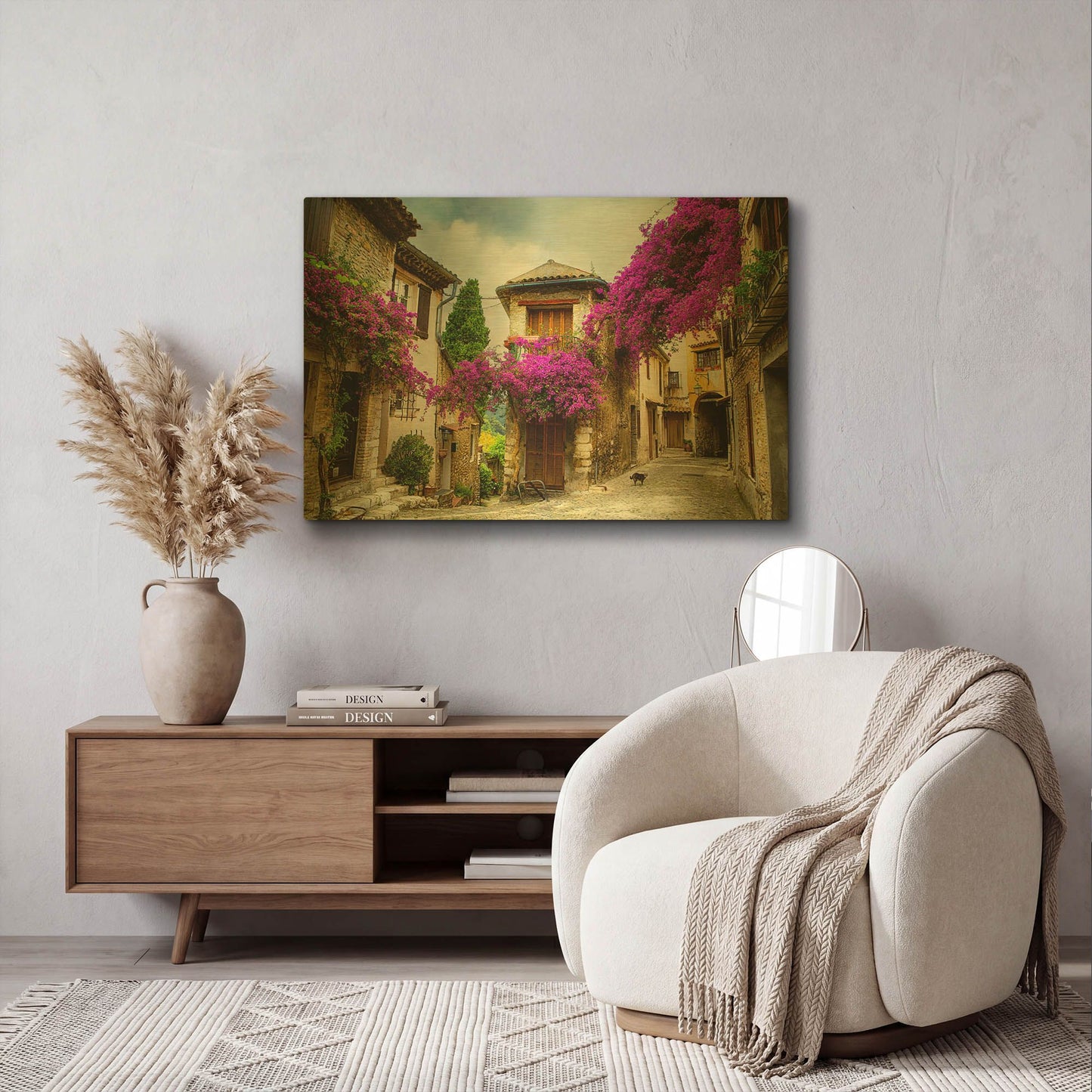 'Bougainvillea' By LUXE Gold Metal Wall Art