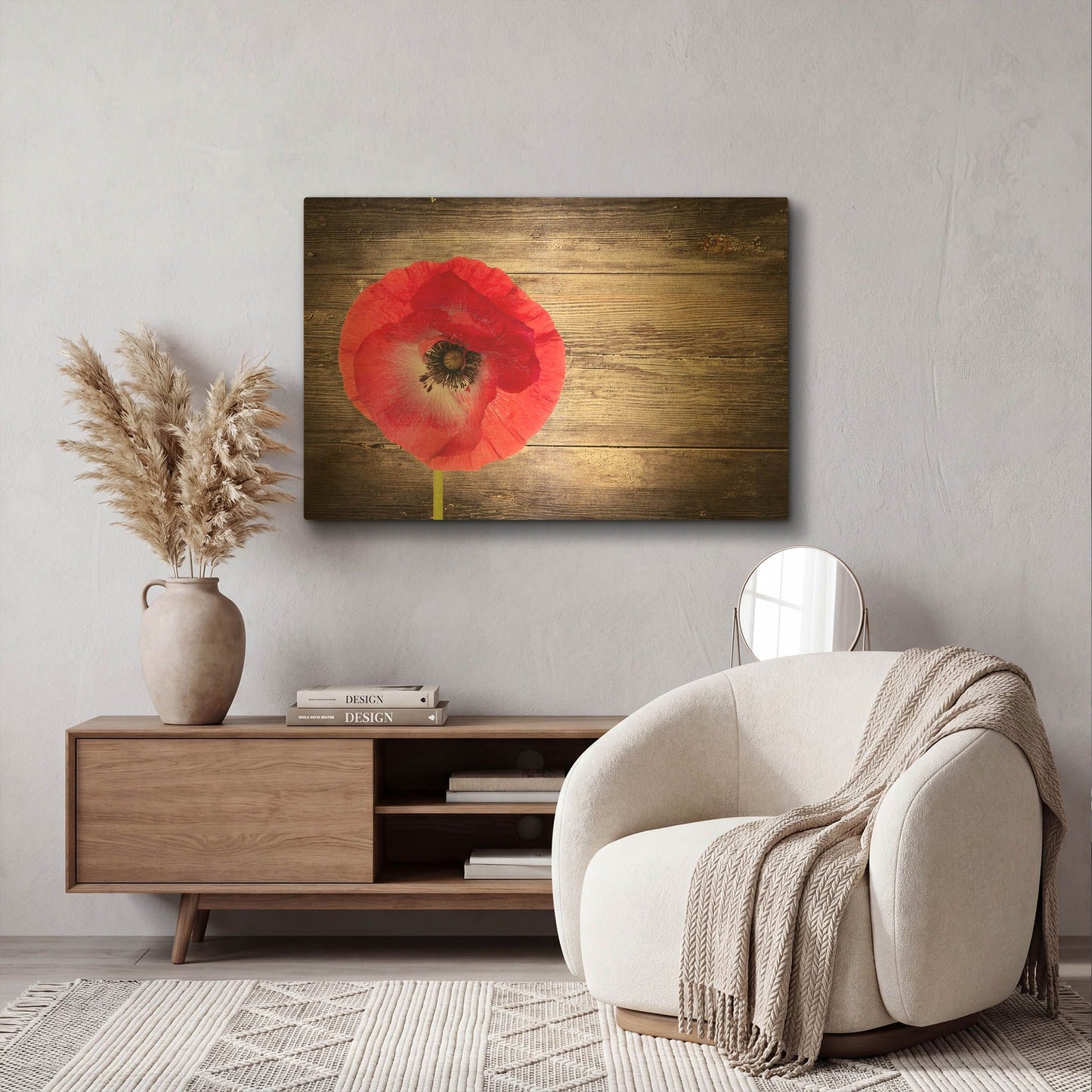 'Luxury On Rustic' By LUXE Gold Metal Wall Art