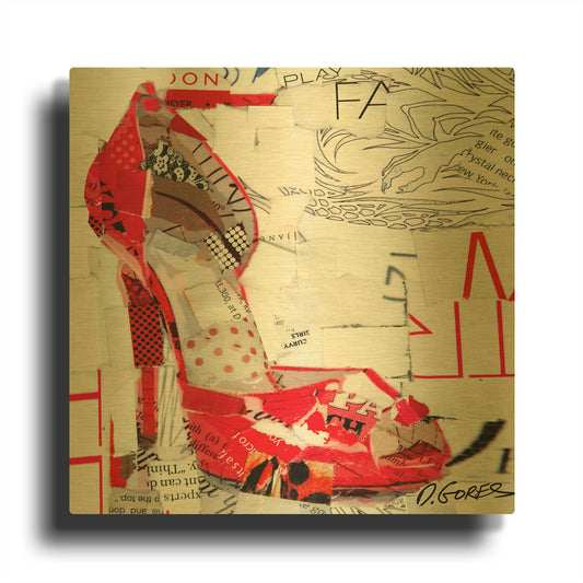 'Don’t Play Fair' By Derek Gores Gold Metal Wall Art
